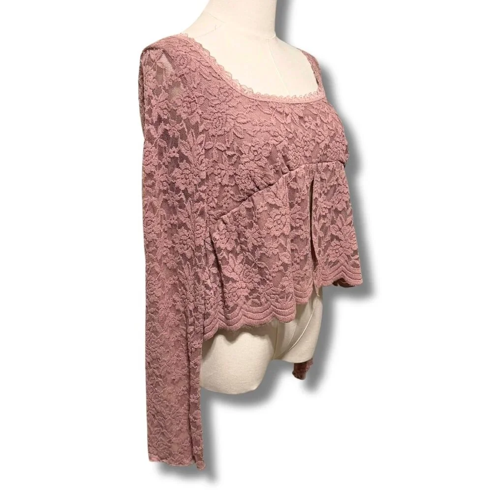 La Peche Romantic Regency Inspired Lace Babydoll Top | Size XL | Whimsygoth NWT